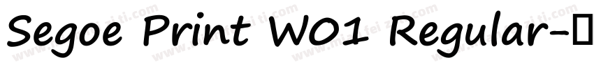 Segoe Print W01 Regular字体转换